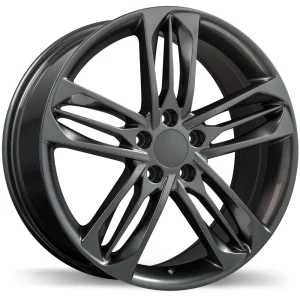 Replika – R242 – Gunmetal – 19″x8″ 50mm – All weather Wheels – R242-1980-65MN+50R641